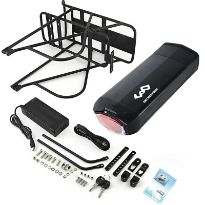 Batterie lithium pour vélo électrique, porte-bagages – image 2