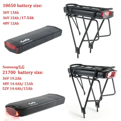 Batterie lithium pour vélo électrique, porte-bagages – image 3