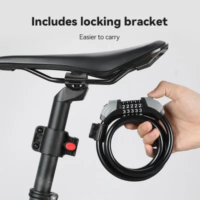 Cadenas à code pour vélo, câble de 1,2 m