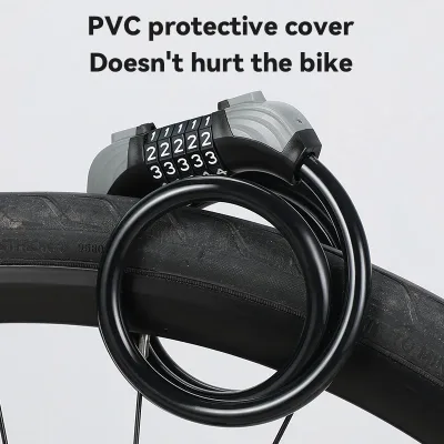 Cadenas à code pour vélo, câble de 1,2 m – image 2