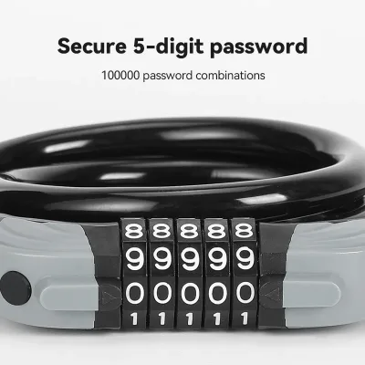 Cadenas à code pour vélo, câble de 1,2 m – image 3
