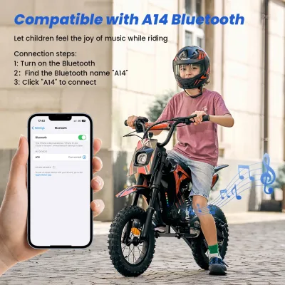 Moto électrique enfant tout-terrain, roues 35,5 cm – image 3