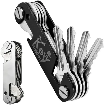 Porte-clés organisateur en métal pour homme