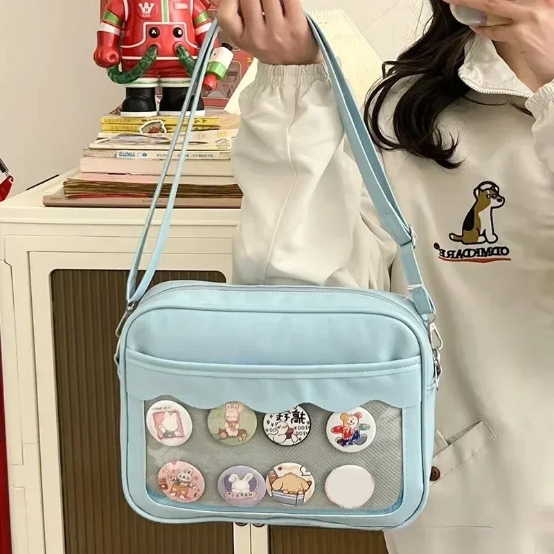 Sac à bandoulière transparent, bandoulière réglable