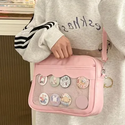 Sac à bandoulière transparent, bandoulière réglable – image 3