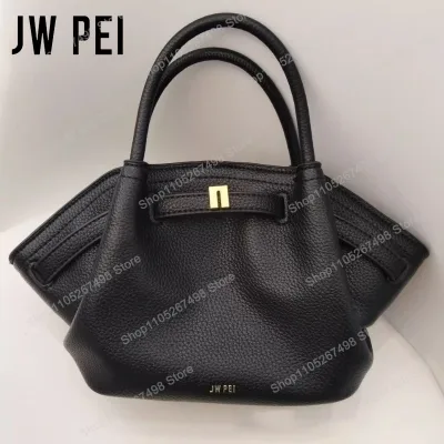 Sac fourre-tout en cuir refendu, fermeture éclair – image 2