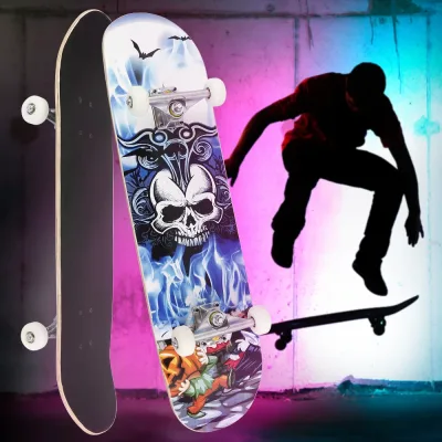Skateboard complet double bascule en érable 7 plis