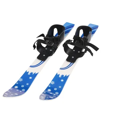 Skis bleus avec bâtons pour enfants de 2 à 8 ans – image 3