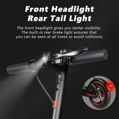 Trottinette électrique pliable, double suspension – image 3