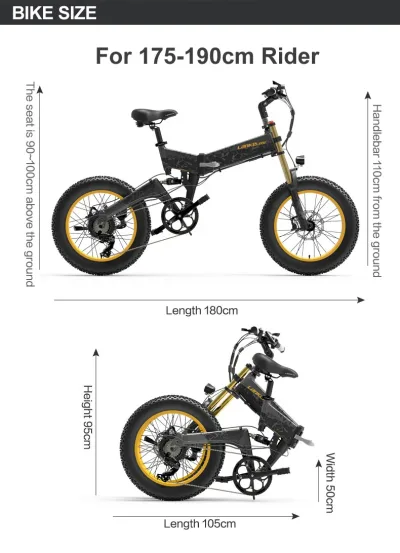 Vélo électrique pliable tout-terrain – image 3